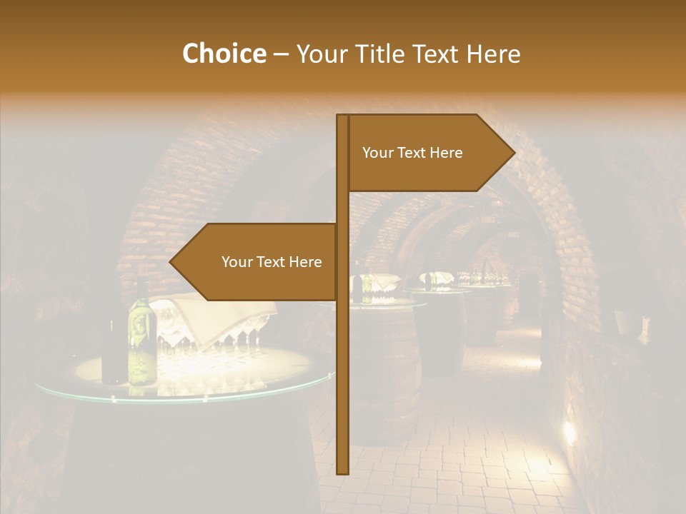 Wine Cellar Drink Winecellar PowerPoint Template