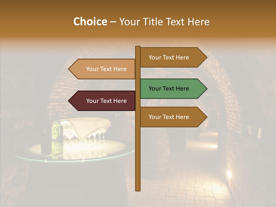Wine Cellar Drink Winecellar PowerPoint Template