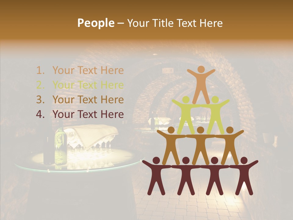 Wine Cellar Drink Winecellar PowerPoint Template