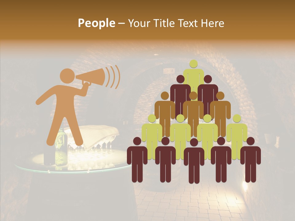 Wine Cellar Drink Winecellar PowerPoint Template