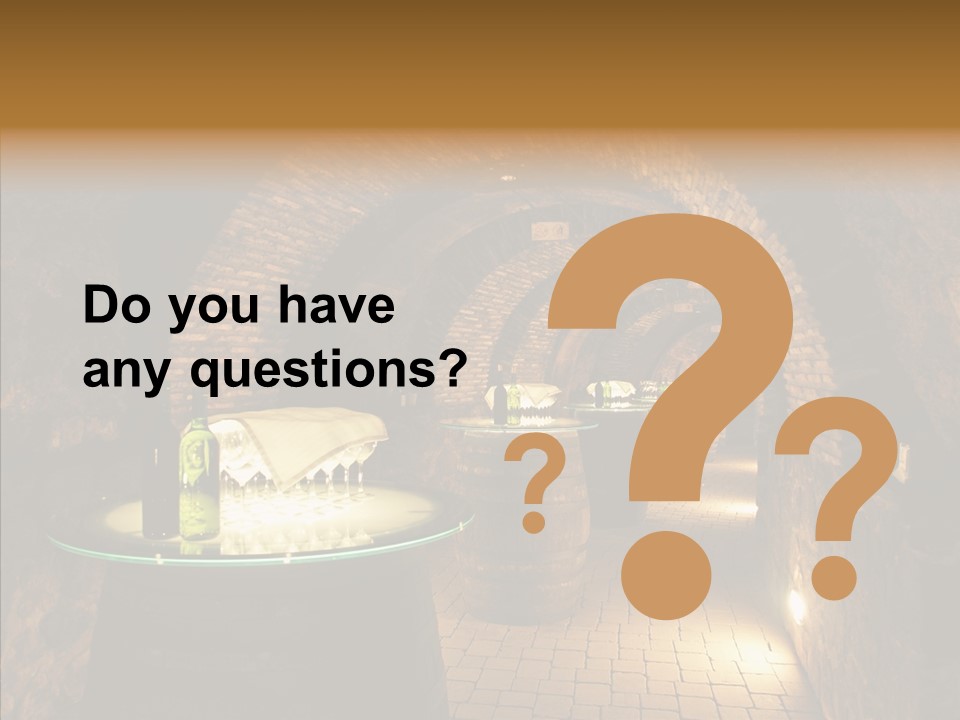 Wine Cellar Drink Winecellar PowerPoint Template