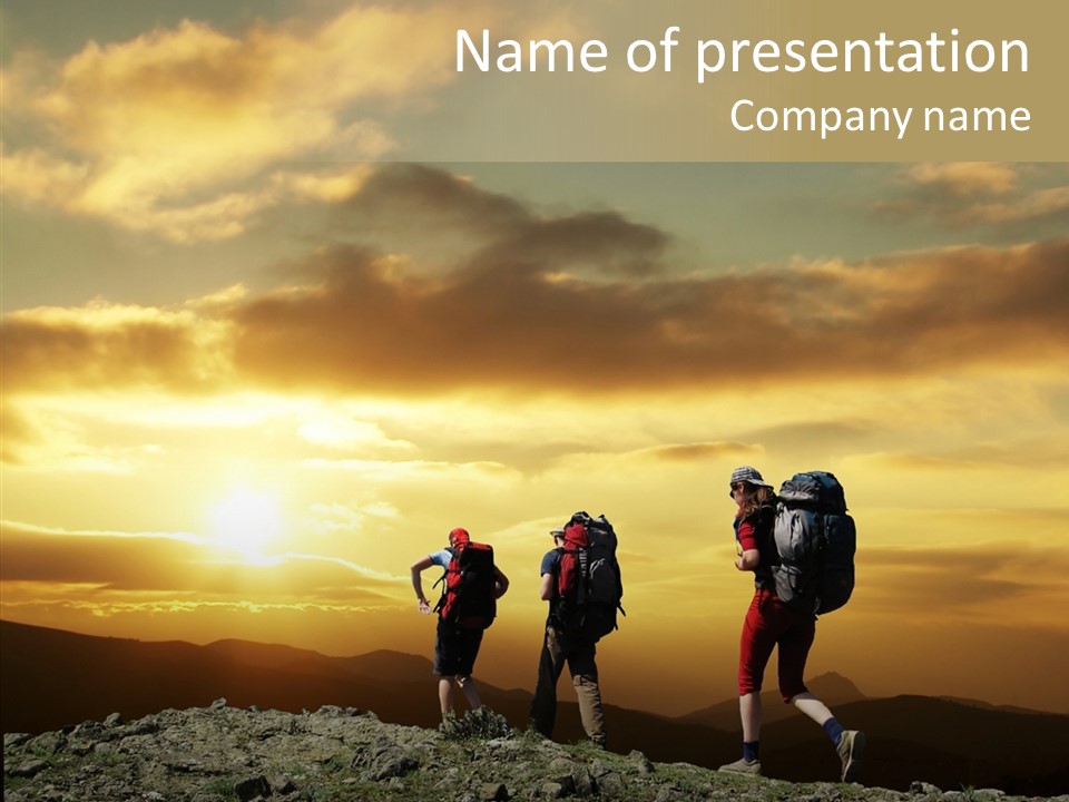 Lifestyle Journey Trek PowerPoint Template