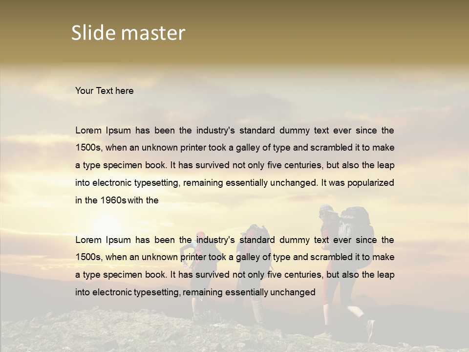 Lifestyle Journey Trek PowerPoint Template