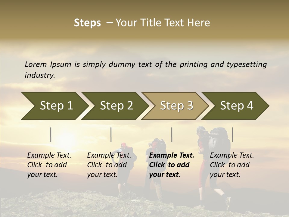Lifestyle Journey Trek PowerPoint Template