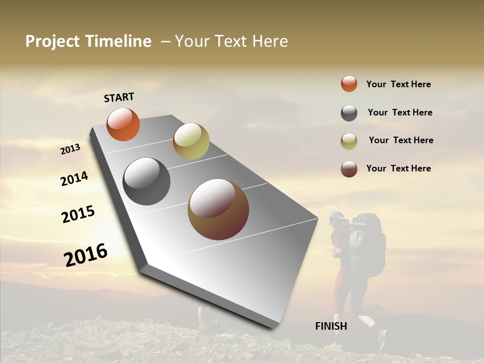 Lifestyle Journey Trek PowerPoint Template