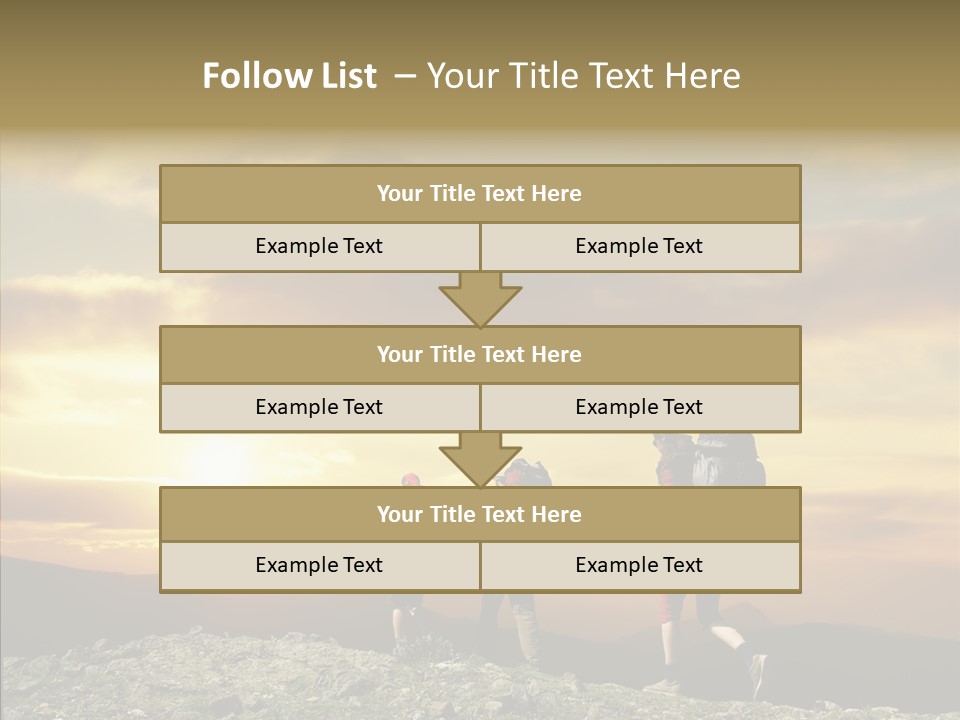 Lifestyle Journey Trek PowerPoint Template