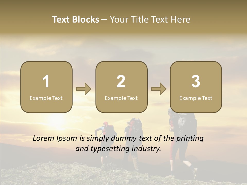 Lifestyle Journey Trek PowerPoint Template