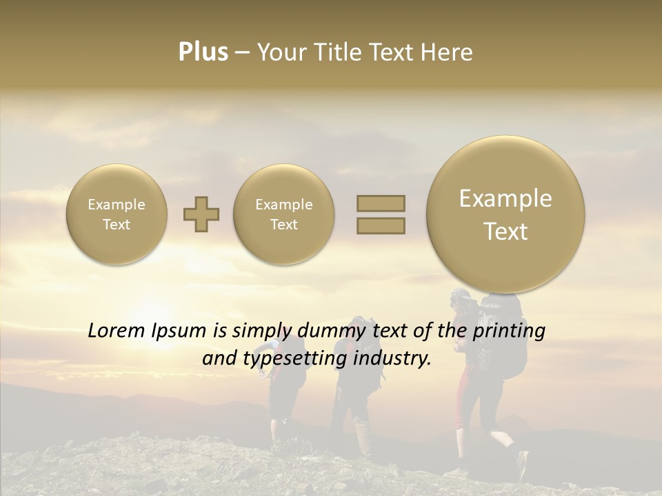 Lifestyle Journey Trek PowerPoint Template
