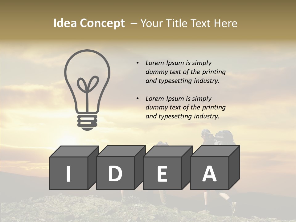 Lifestyle Journey Trek PowerPoint Template