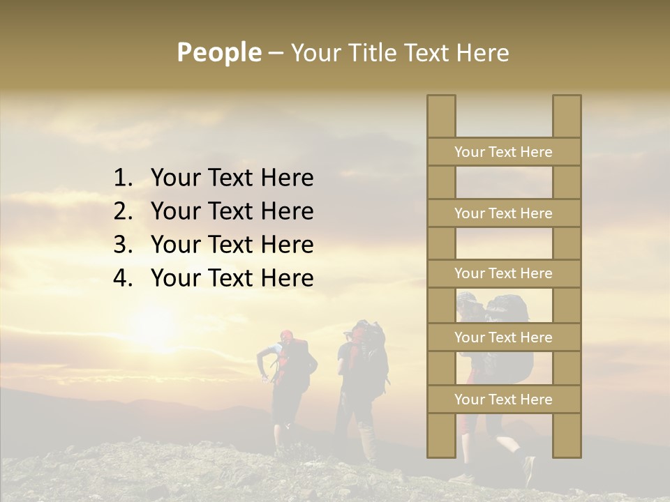 Lifestyle Journey Trek PowerPoint Template