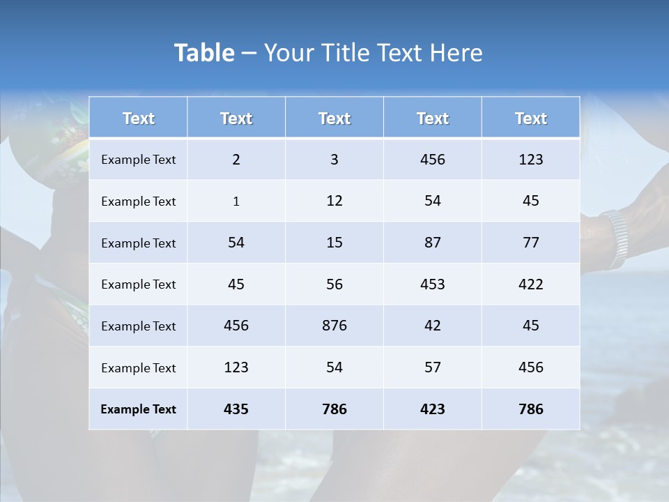 Strength Sports Horizontal PowerPoint Template