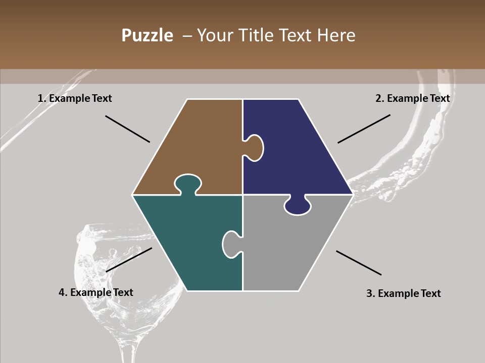 A Glass Of Wine With A Cherry On Top Of It PowerPoint Template