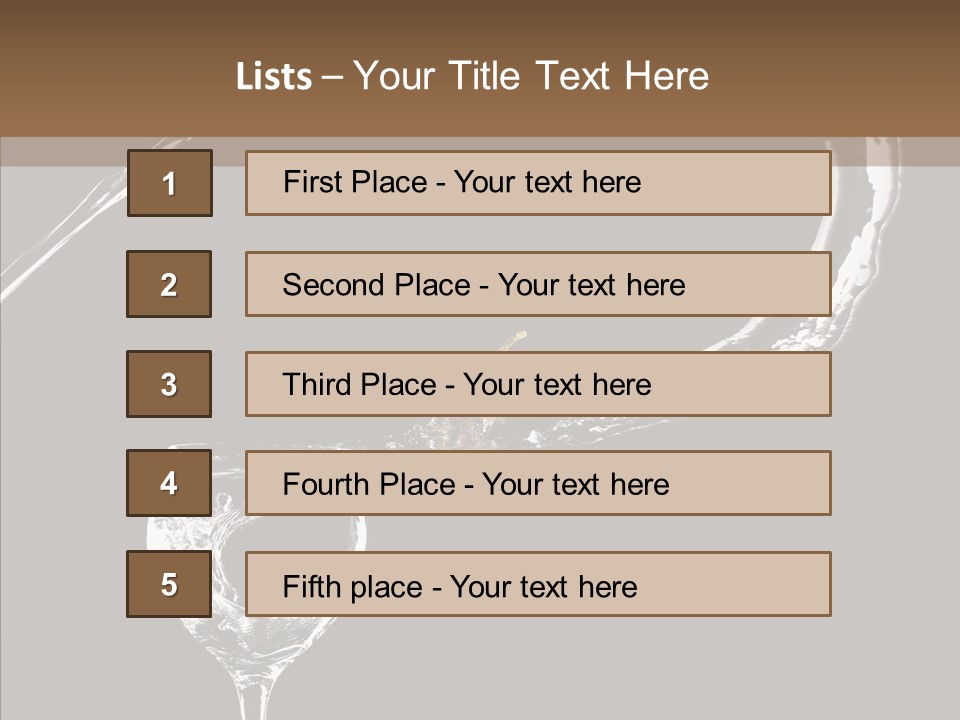 A Glass Of Wine With A Cherry On Top Of It PowerPoint Template