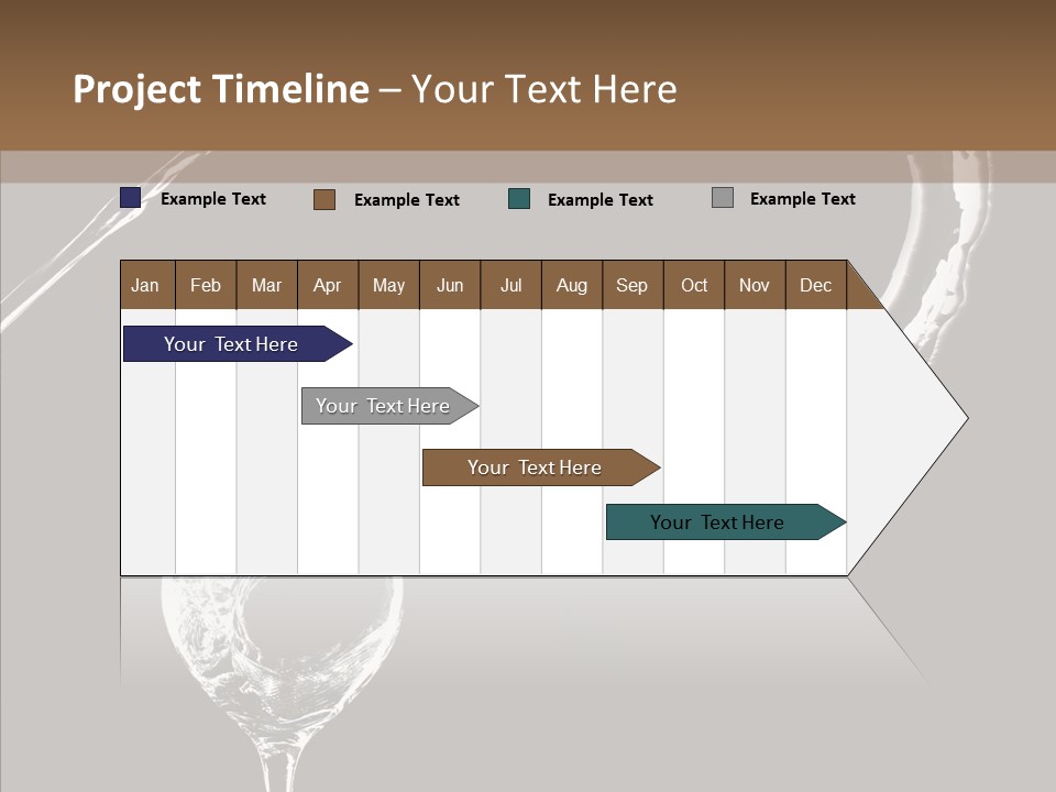 A Glass Of Wine With A Cherry On Top Of It PowerPoint Template