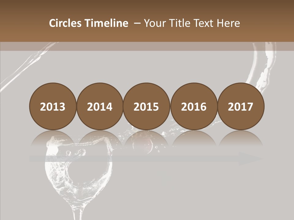 A Glass Of Wine With A Cherry On Top Of It PowerPoint Template