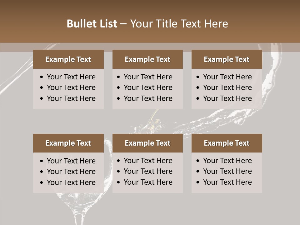 A Glass Of Wine With A Cherry On Top Of It PowerPoint Template