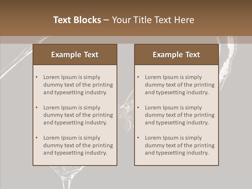A Glass Of Wine With A Cherry On Top Of It PowerPoint Template