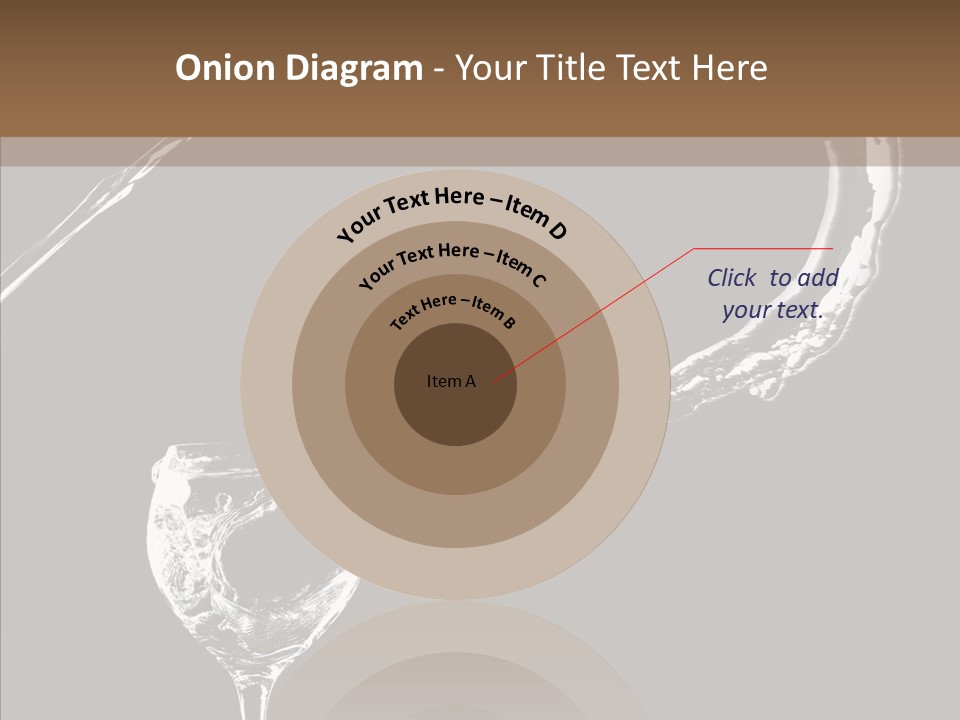 A Glass Of Wine With A Cherry On Top Of It PowerPoint Template