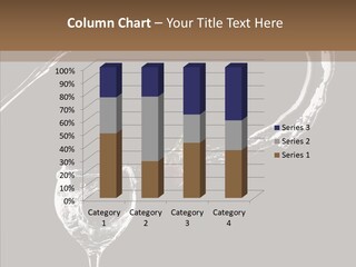 A Glass Of Wine With A Cherry On Top Of It PowerPoint Template