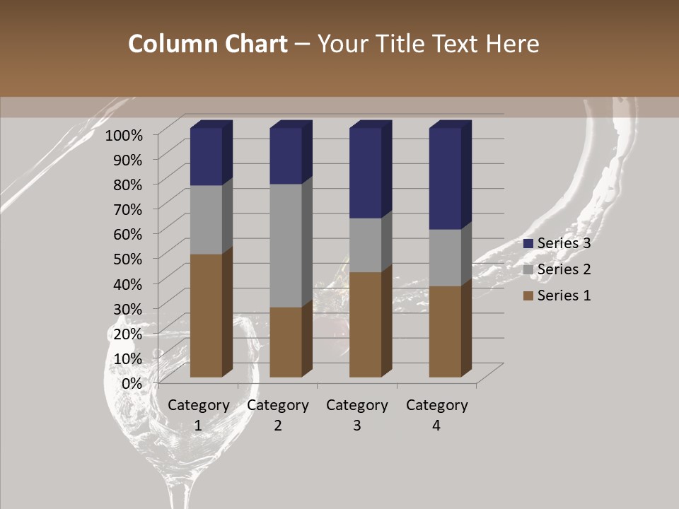 A Glass Of Wine With A Cherry On Top Of It PowerPoint Template