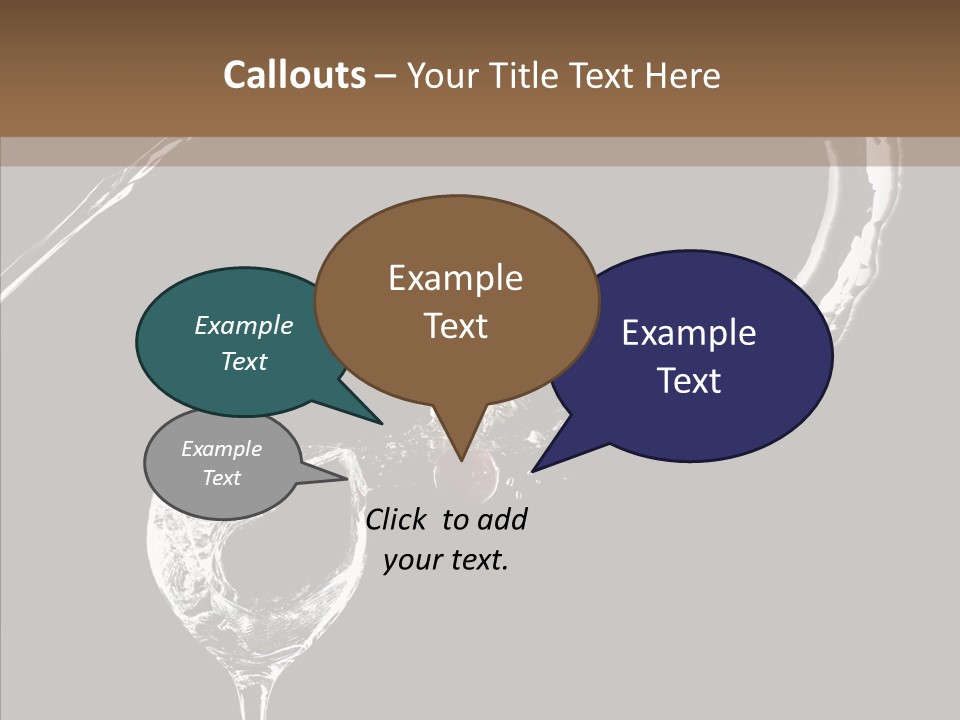 A Glass Of Wine With A Cherry On Top Of It PowerPoint Template