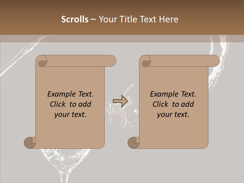 A Glass Of Wine With A Cherry On Top Of It PowerPoint Template