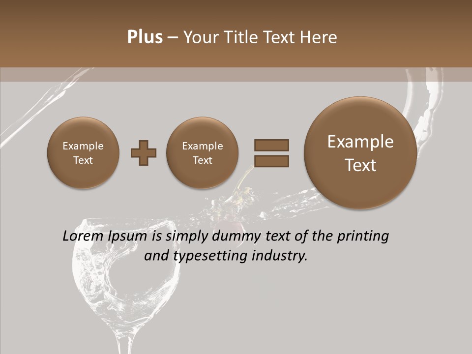 A Glass Of Wine With A Cherry On Top Of It PowerPoint Template