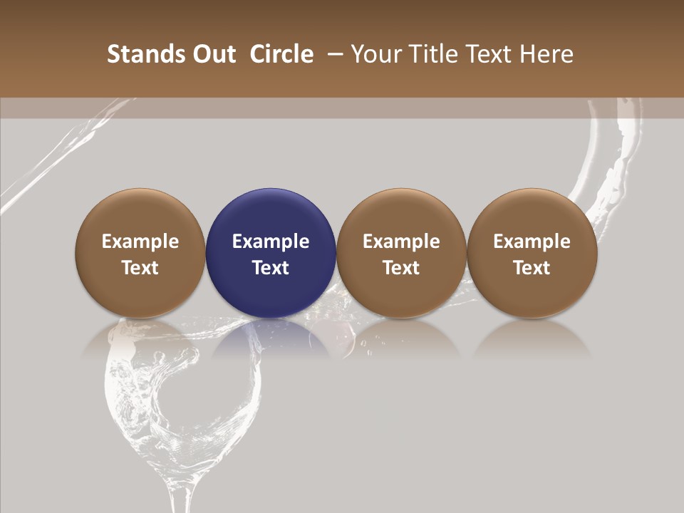 A Glass Of Wine With A Cherry On Top Of It PowerPoint Template