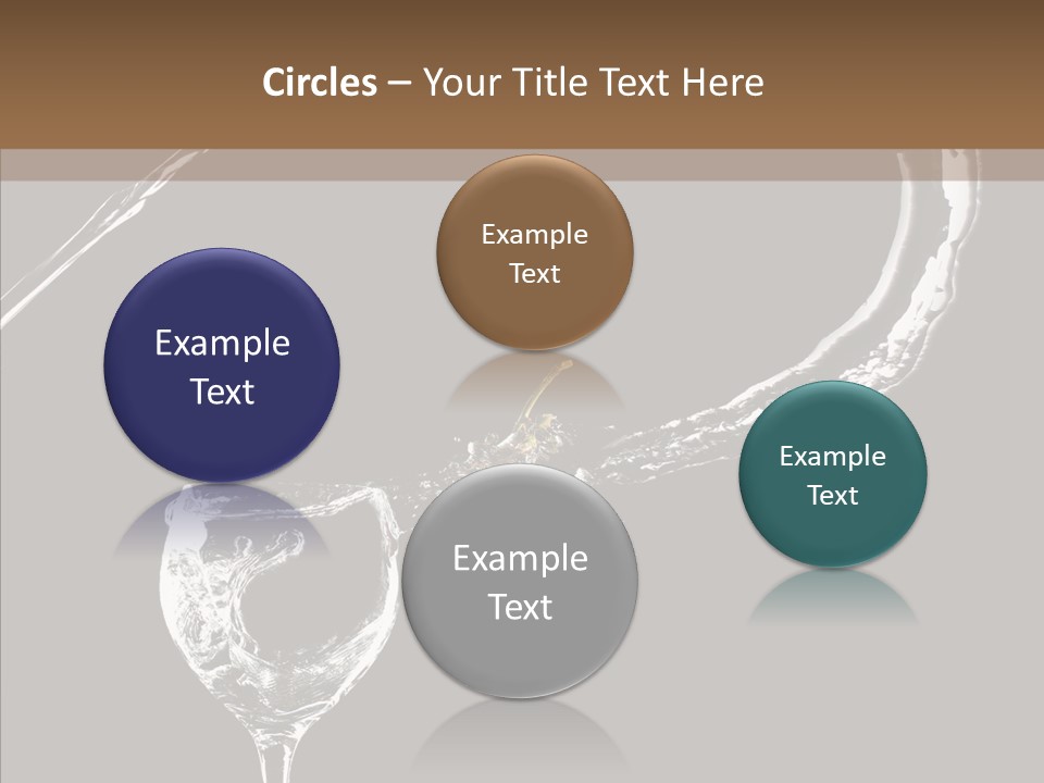 A Glass Of Wine With A Cherry On Top Of It PowerPoint Template