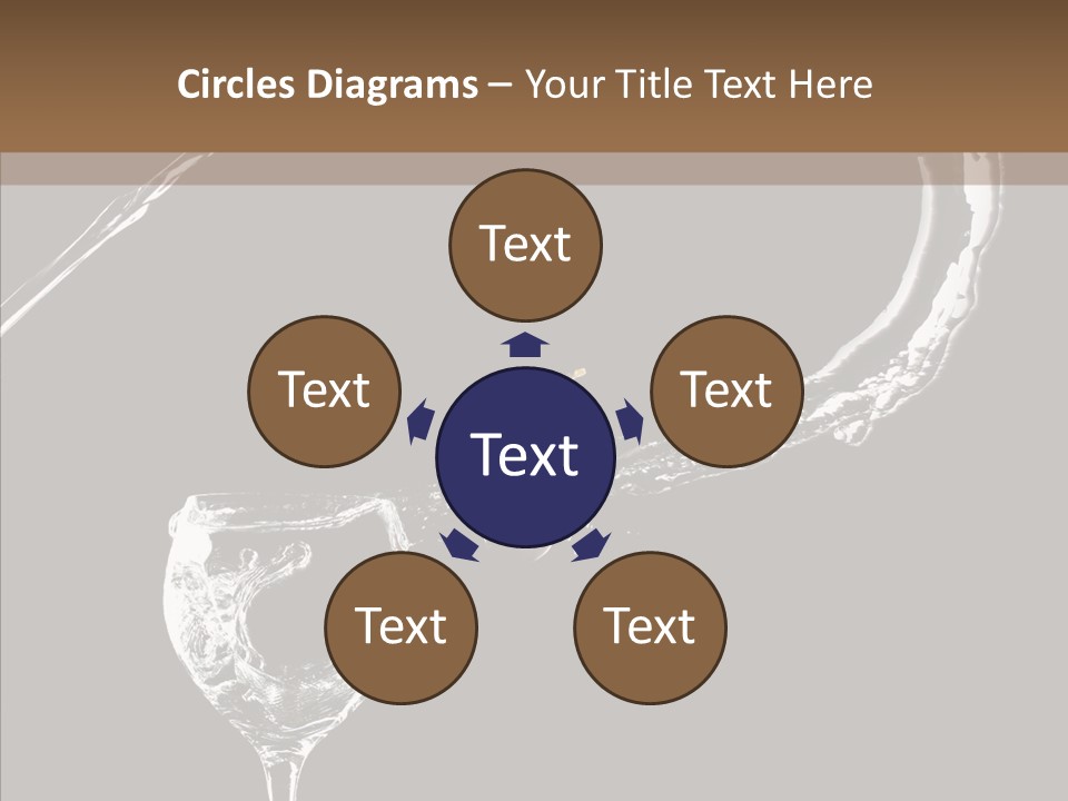 A Glass Of Wine With A Cherry On Top Of It PowerPoint Template