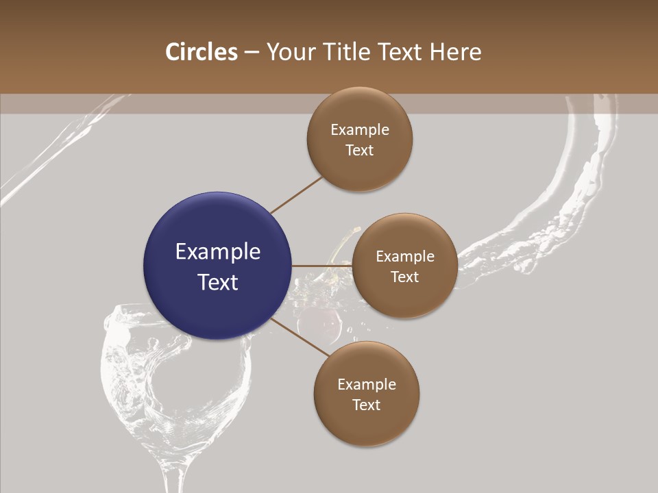 A Glass Of Wine With A Cherry On Top Of It PowerPoint Template