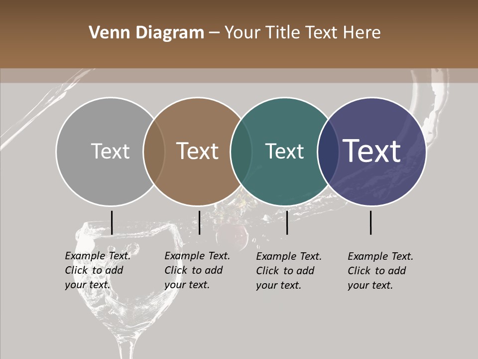 A Glass Of Wine With A Cherry On Top Of It PowerPoint Template