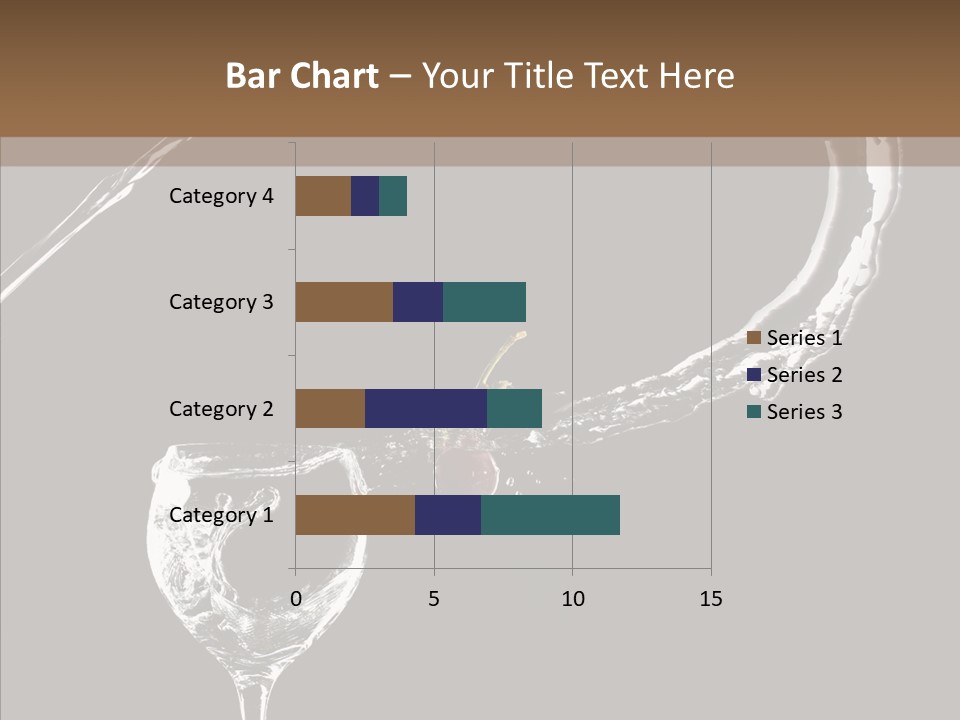 A Glass Of Wine With A Cherry On Top Of It PowerPoint Template