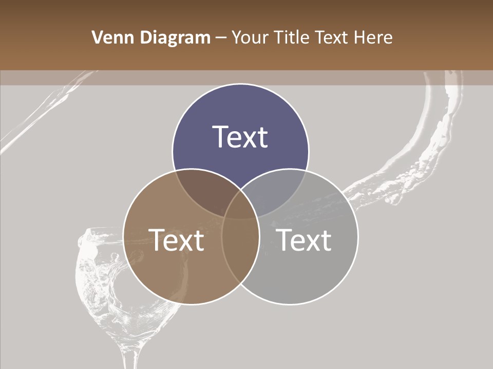 A Glass Of Wine With A Cherry On Top Of It PowerPoint Template