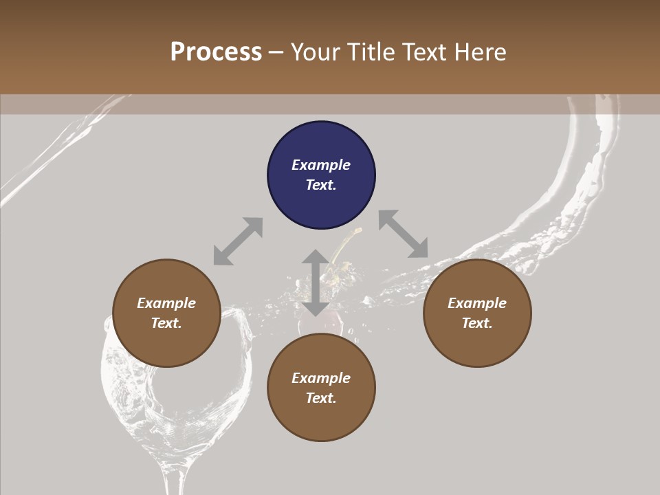 A Glass Of Wine With A Cherry On Top Of It PowerPoint Template