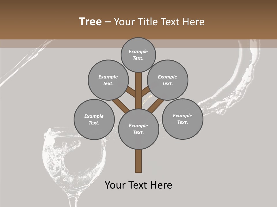 A Glass Of Wine With A Cherry On Top Of It PowerPoint Template