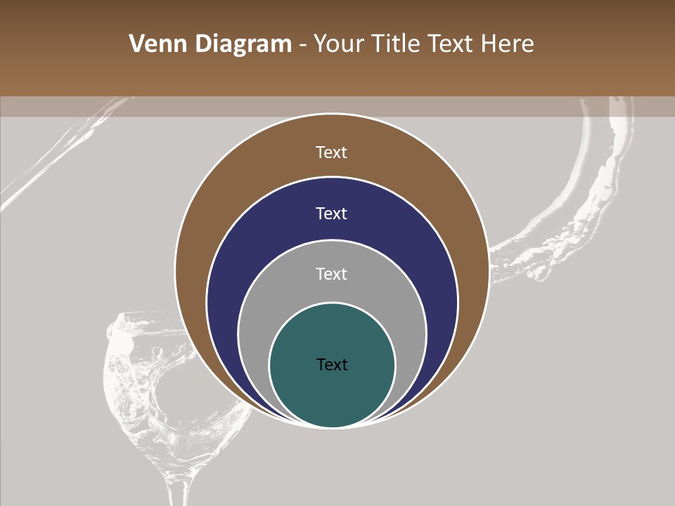 A Glass Of Wine With A Cherry On Top Of It PowerPoint Template
