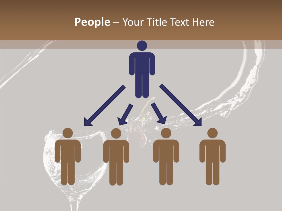 A Glass Of Wine With A Cherry On Top Of It PowerPoint Template