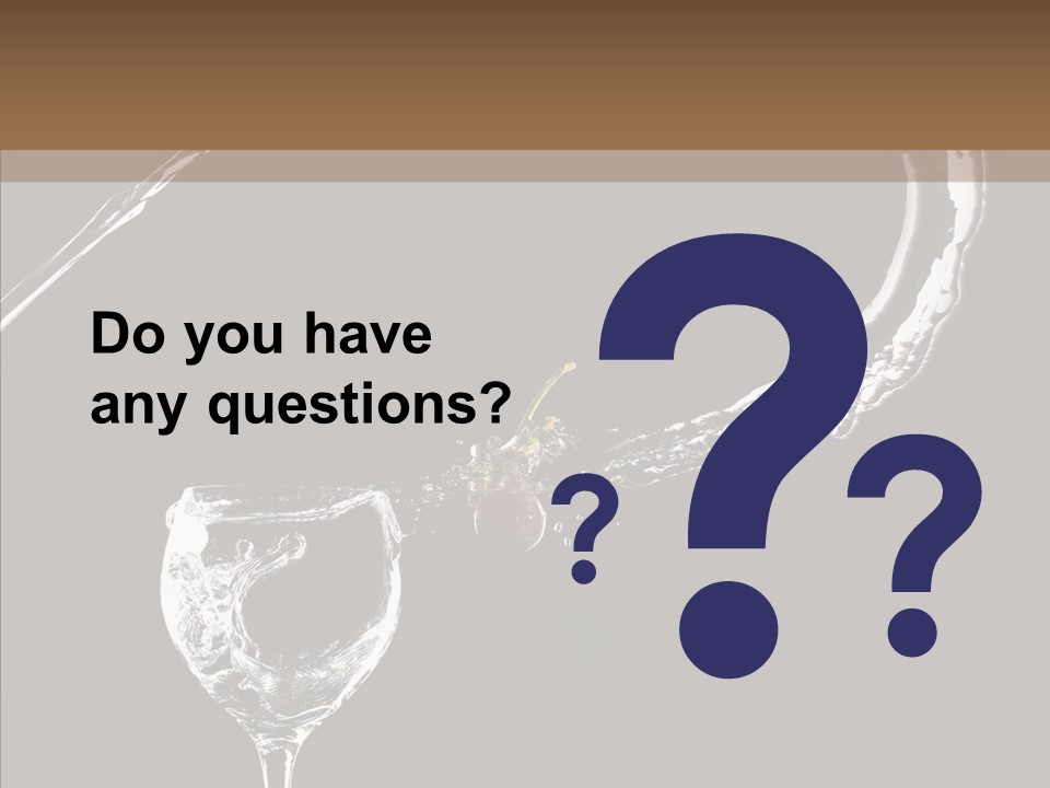A Glass Of Wine With A Cherry On Top Of It PowerPoint Template