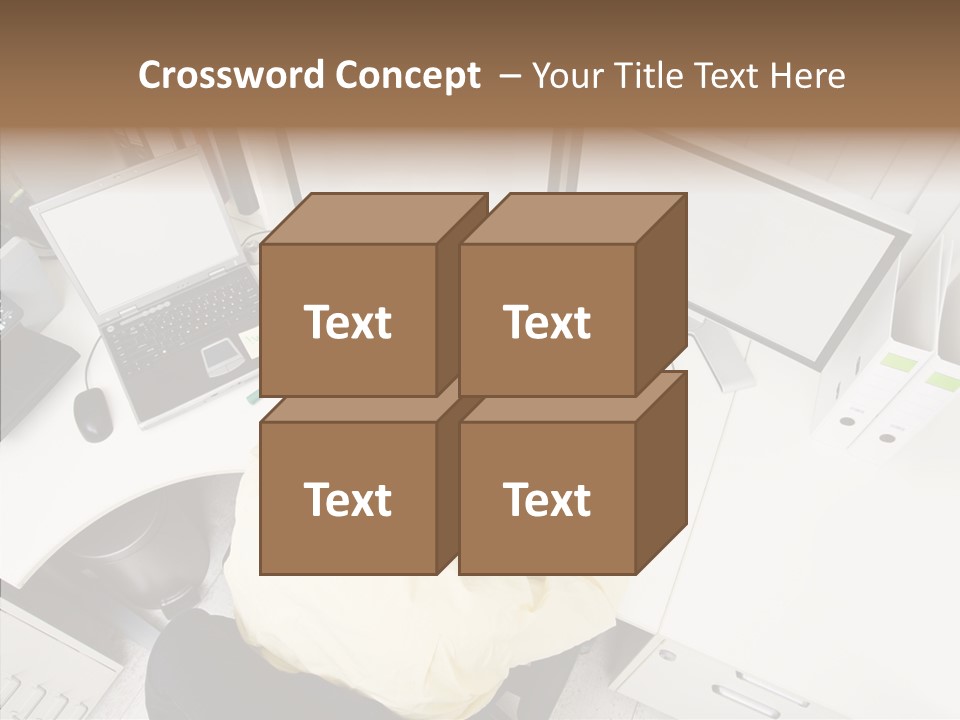 Chair Character Trategy PowerPoint Template