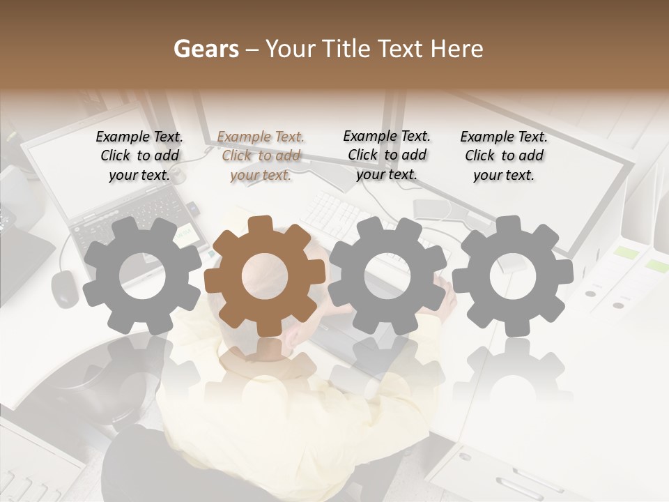 Chair Character Trategy PowerPoint Template