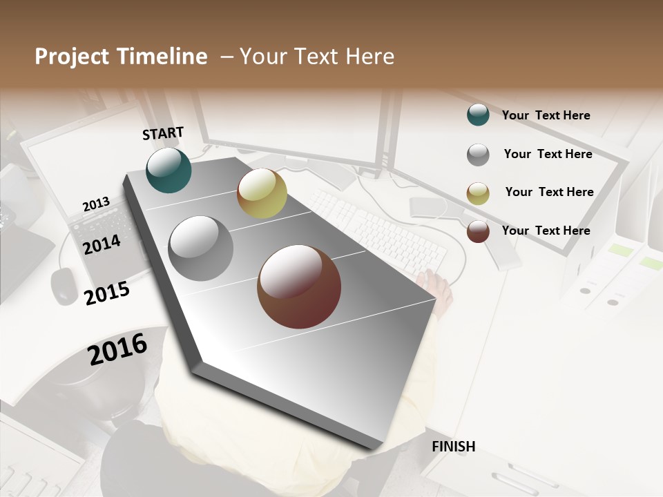 Chair Character Trategy PowerPoint Template
