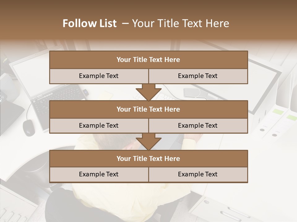 Chair Character Trategy PowerPoint Template