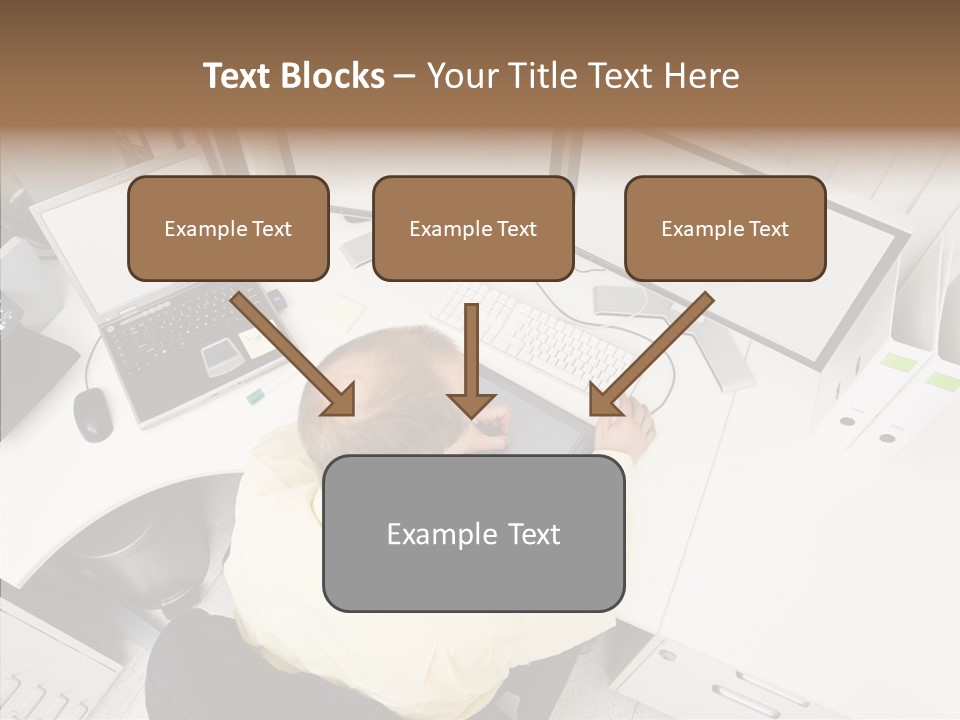 Chair Character Trategy PowerPoint Template