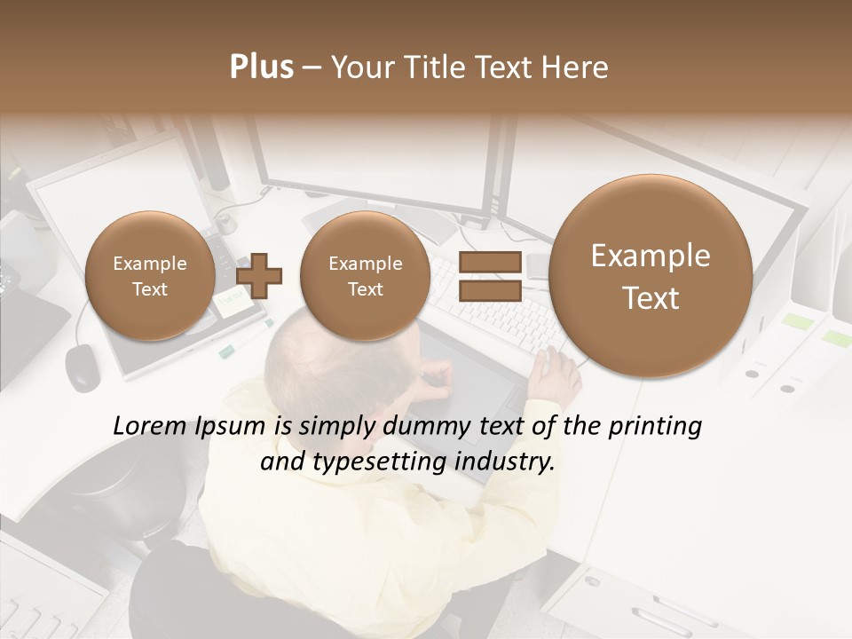 Chair Character Trategy PowerPoint Template