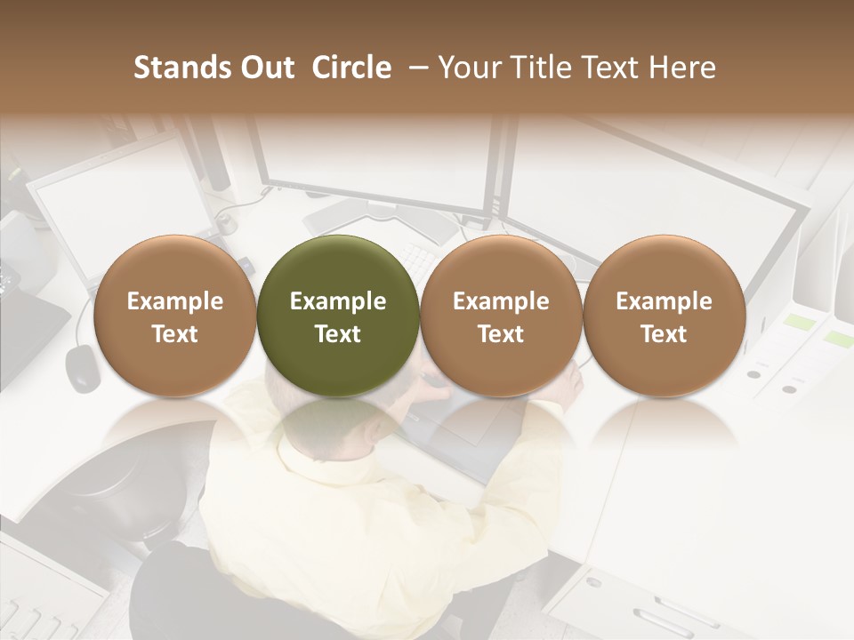 Chair Character Trategy PowerPoint Template