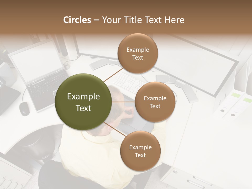Chair Character Trategy PowerPoint Template