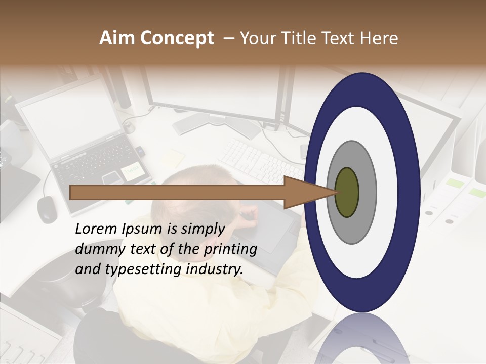 Chair Character Trategy PowerPoint Template