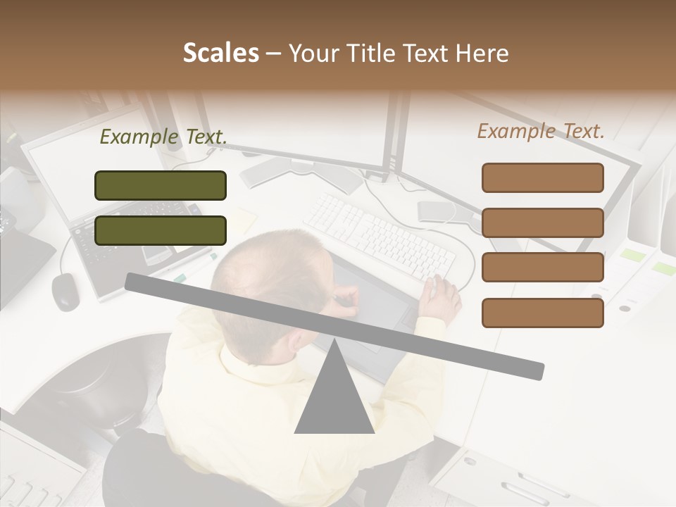 Chair Character Trategy PowerPoint Template