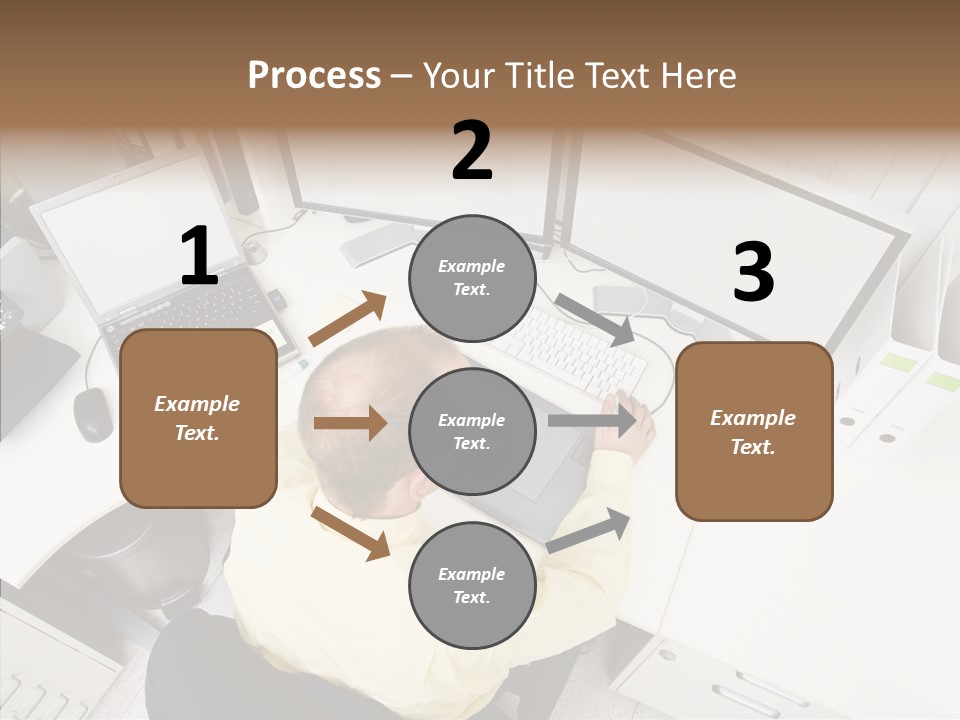 Chair Character Trategy PowerPoint Template